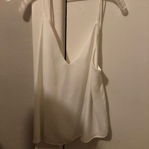 White tank top-open back